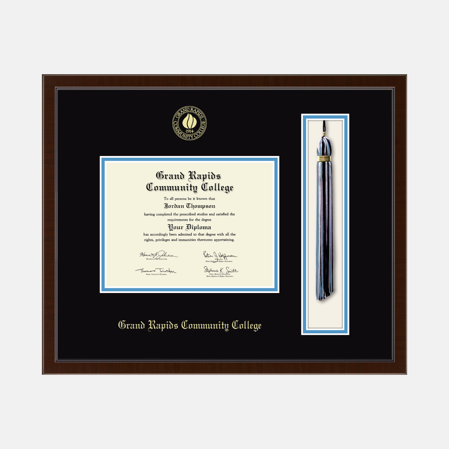 Tassel & Cord Diploma Frame in Delta Grand Rapids Community