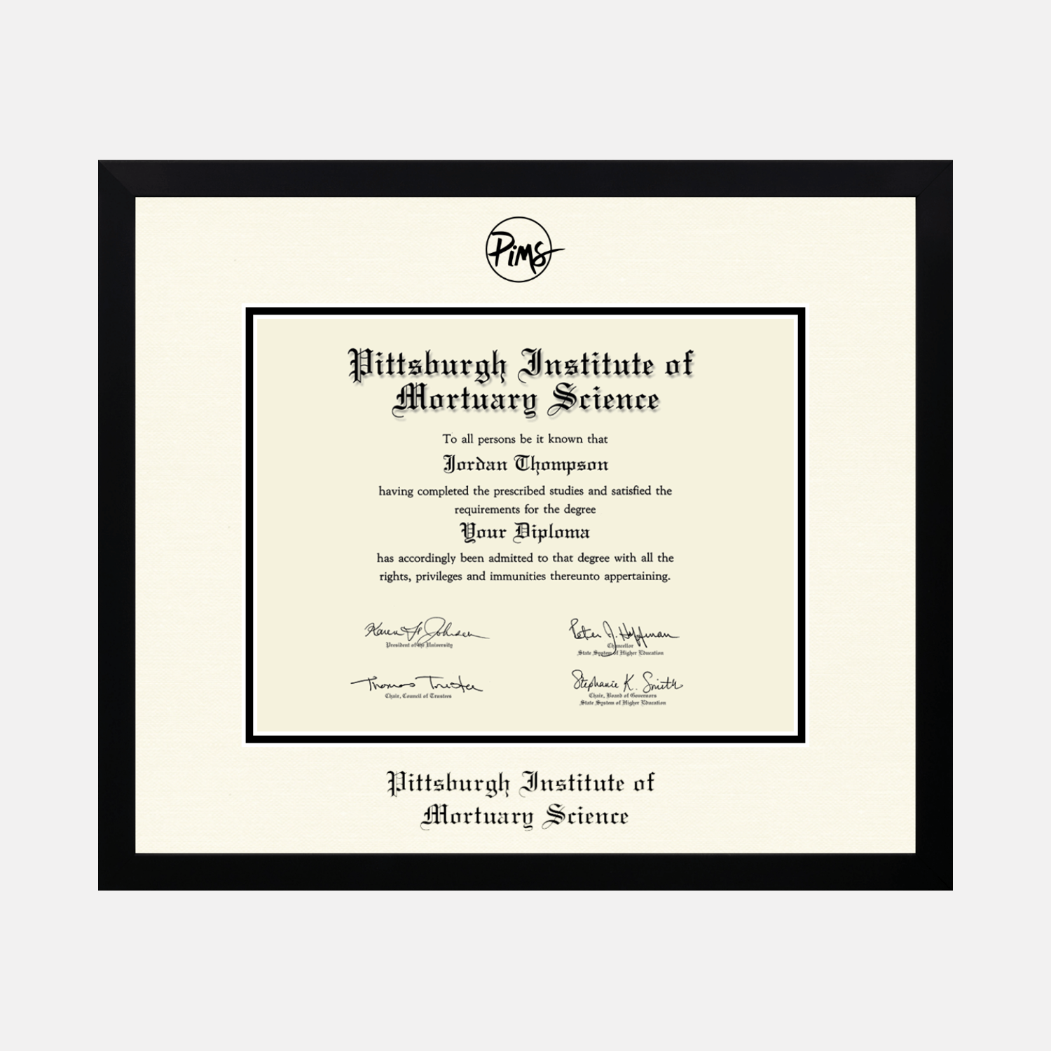 Icon Diploma Frame in Gotham - Item #P95918 from Pittsburgh