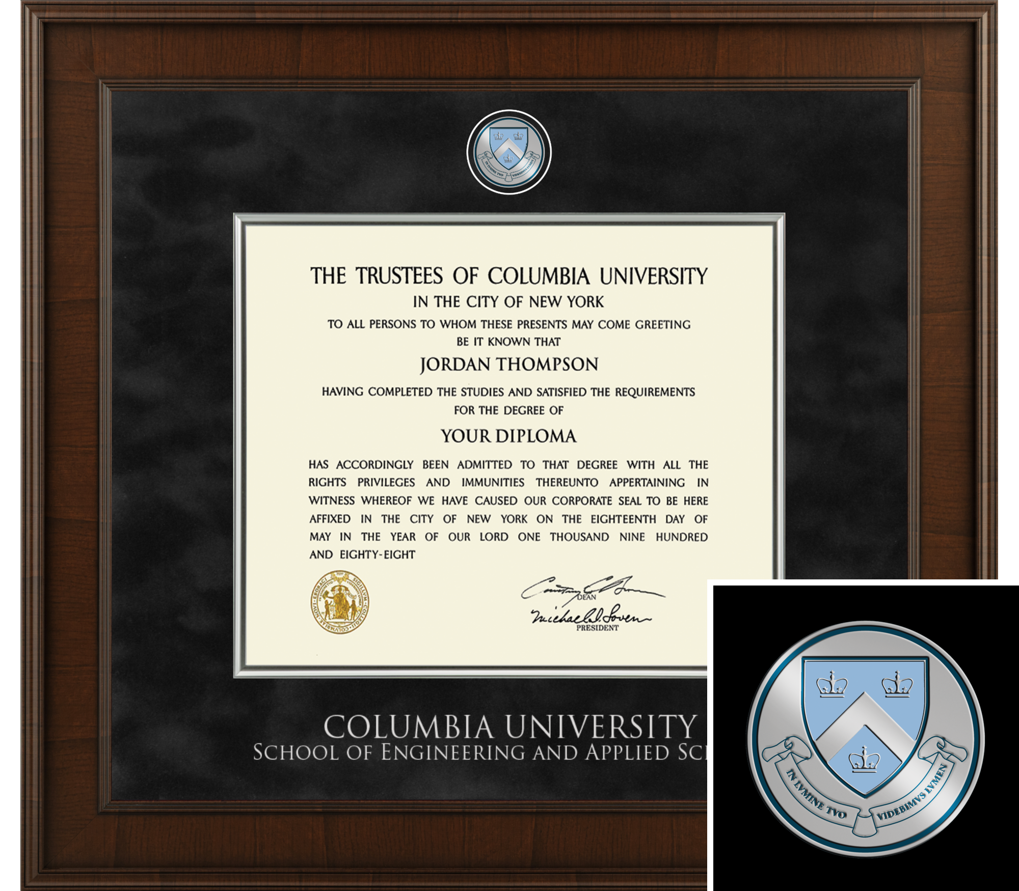 Presidential Masterpiece Diploma Frame in Madison Columbia