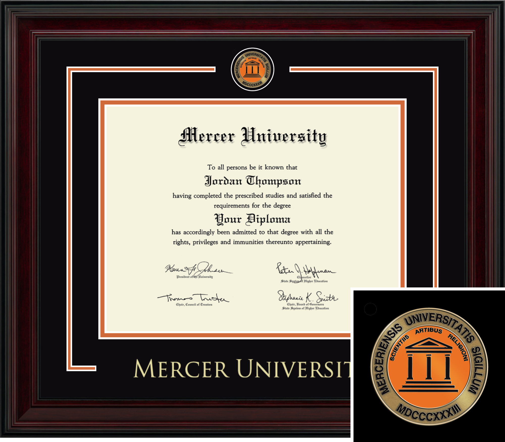 Showcase Edition Diploma Frame in Encore Mercer University - Item