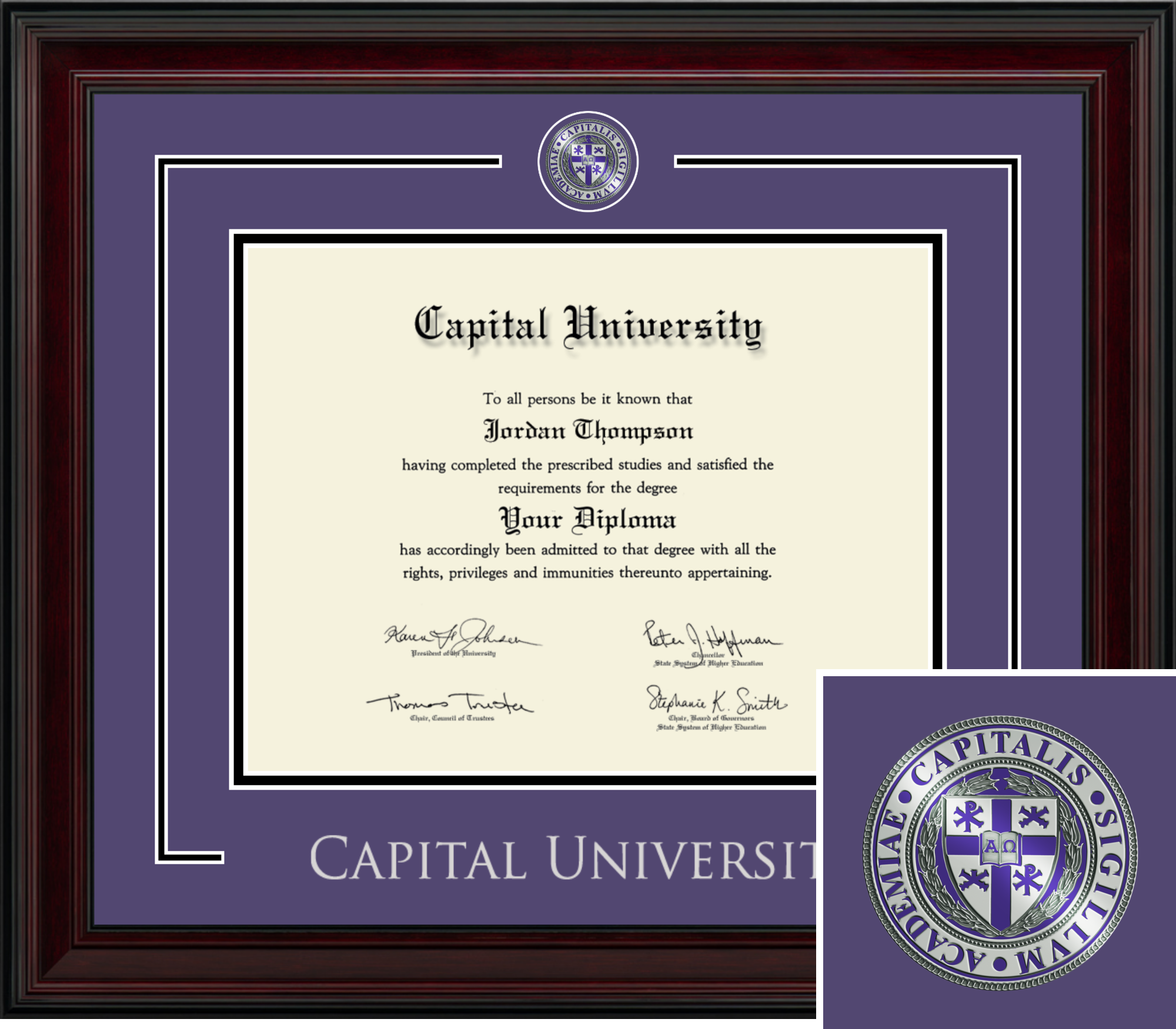 コレクション diploma Showcase Edition Diploma Frame in Encore Capital University - Item