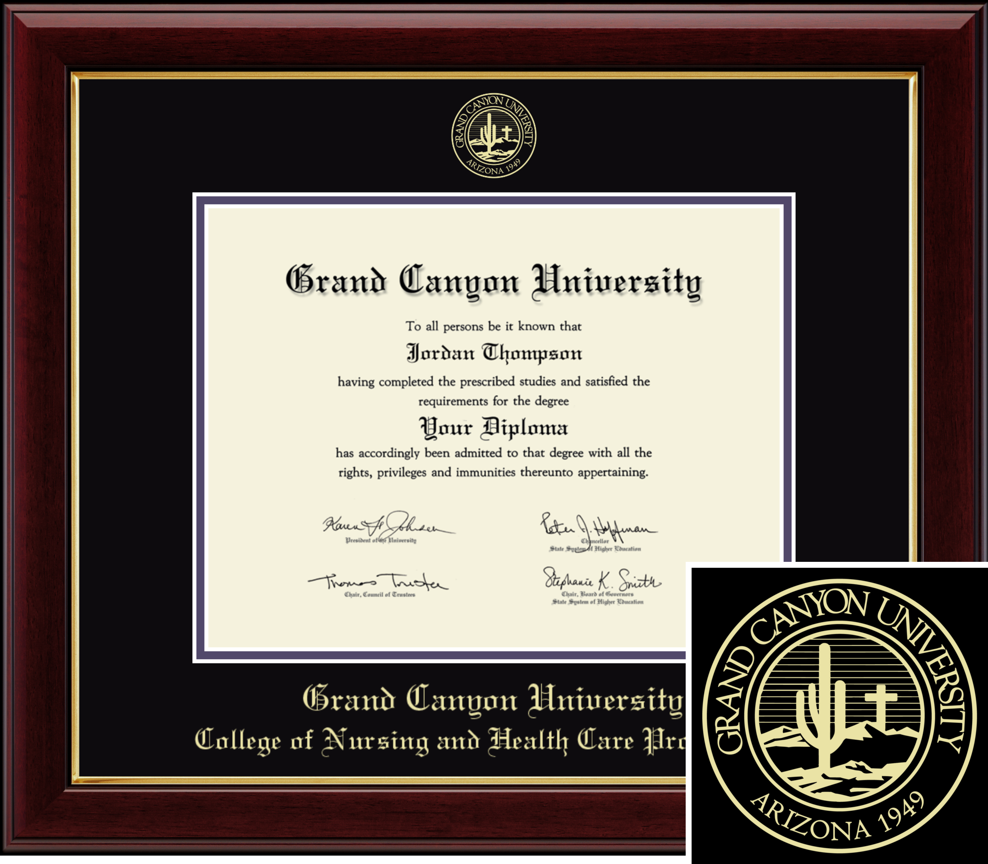 コレクション diploma Gold Embossed Diploma Frame in Gallery Grand Canyon University