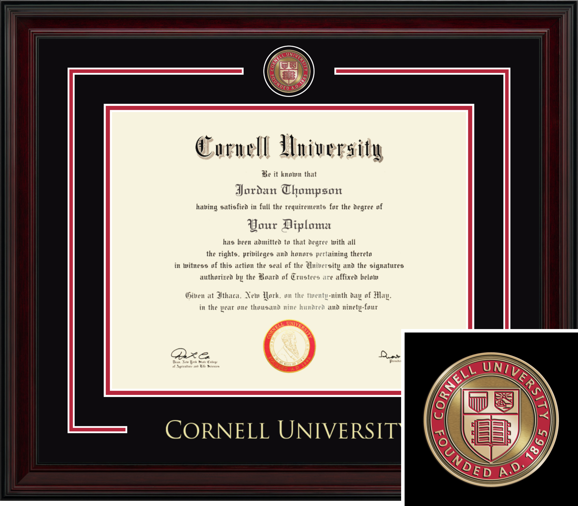 Showcase Edition Diploma Frame in Encore Cornell University - Item