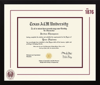 Texas A&M University diploma frame - Icon Founders Edition Diploma Frame in Gotham