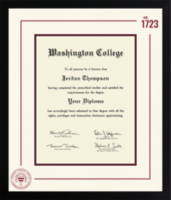 Washington College diploma frame - Icon Founders Edition Diploma Frame in Gotham