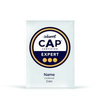 Informs Glass Award - CAP Expert Crystal Award