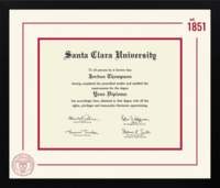 Santa Clara University diploma frame - Icon Founders Edition Diploma Frame in Gotham