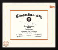 Clemson University diploma frame - Icon Founders Edition Diploma Frame in Gotham