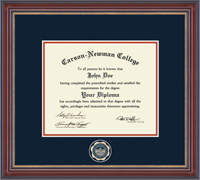 Carson-Newman College diploma frame - Masterpiece Medallion Diploma Frame in Kensington Gold