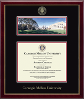 Carnegie Mellon University diploma frame - Campus Scene Diploma Frame in Galleria