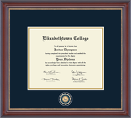 Elizabethtown College diploma frame - Masterpiece Medallion Diploma Frame in Kensington Gold