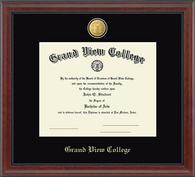 Grand View University diploma frame - 23K Medallion Diploma Frame in Signature