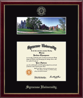 Syracuse University diploma frame - Campus Scene Diploma Frame in Galleria