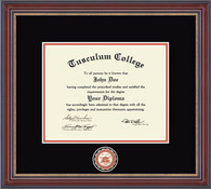 Tusculum College diploma frame - Masterpiece Medallion Diploma Frame in Kensington Gold
