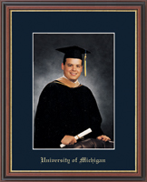 University of Michigan photo frame - Embossed Photo Frame in Williamsburg