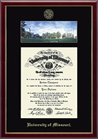 University of Missouri Columbia diploma frame - Campus Scene Diploma Frame in Galleria