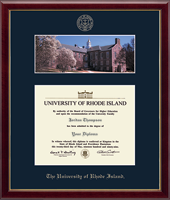 The University of Rhode Island diploma frame - Campus Scene Edition Diploma Frame in Galleria