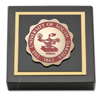 University of South Dakota paperweight - Masterpiece Medallion Paperweight