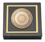Colby College paperweight - Brass Masterpiece Medallion Paperweight