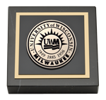 University of Wisconsin-Milwaukee paperweight - Masterpiece Medallion Paperweight