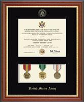United States Army certificate frame - Medal Display Certificate Frame in Newport