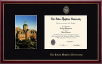 Johns Hopkins University diploma frame - Campus Scene Diploma Frame in Galleria