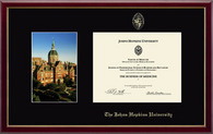 Johns Hopkins University certificate frame - Campus Scene Certificate Frame in Galleria