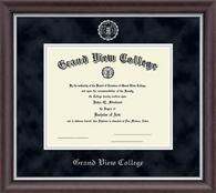 Grand View University diploma frame - Silver Embossed Diploma Frame in Devonshire