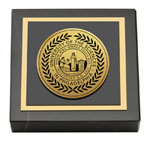 University of the Sciences in Philadelphia paperweight - Gold Engraved Medallion Paperweight