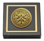 Saint Joseph's College in Indiana paperweight - Gold Engraved Medallion Paperweight