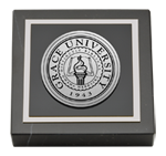 Grace University paperweight - Silver Engraved Medallion Paperweight