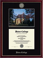 Bates College diploma frame - Campus Scene Edition Diploma Frame in Galleria