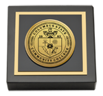 Columbus State Community College paperweight - Gold Engraved Medallion Paperweight