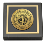 Gannon University paperweight - Gold Engraved Medallion Paperweight