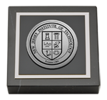New Jersey Institute of Technology paperweight - Silver Engraved Medallion Paperweight