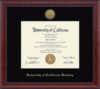 University of California Berkeley diploma frame - Gold Engraved Medallion Diploma Frame in Signature