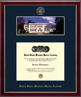 United States Merchant Marine Academy diploma frame - Wiley Hall Scene Diploma Frame in Galleria