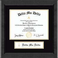 Delta Mu Delta Honor Society certificate frame - Lasting Memories Banner Certificate Frame in Arena