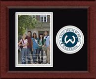 Wilton High School in Connecticut circle logo frame - Lasting Memories Circle Logo Frame in Sierra