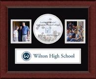 Wilton High School in Connecticut diploma frame - Lasting Memories Banner College Frame in Sierra