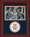 University of Illinois photo frame - Lasting Memories Circle Logo Photo Frame in Sierra