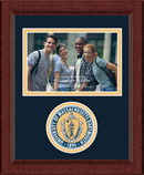 University of Massachusetts Dartmouth Photo Frame - Lasting Memories Circle Logo Photo Frame in Sierra