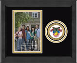 United States Military Academy photo frame - Lasting Memories Circle Logo Photo Frame in Arena