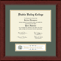 Diablo Valley College diploma frame - Lasting Memories Banner Diploma Frame in Sierra