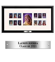 Graduation Gifts diploma frame - School Days Photo Collage in Onexa Silver