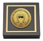 University of Arkansas Community College at Hope paperweight - Gold Engraved Paperweight
