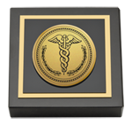 Internal Medicine Certificate Frames and Gifts paperweight - Gold Engraved Medallion Paperweight
