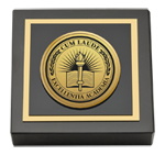 Cum Laude Diploma Frames and Gifts paperweight - Gold Engraved Medallion Paperweight