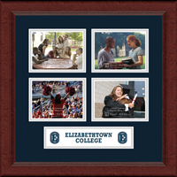 Elizabethtown College photo frame - Lasting Memories Quad Banner Photo Frame in Sierra