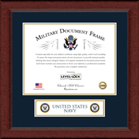 United States Navy banner frame - Lasting Memories Banner Certificate Frame in Sierra